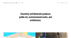 Desktop Screenshot of geometryandmaterials.com