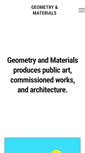 Mobile Screenshot of geometryandmaterials.com